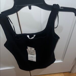 Zara Wide Strap Tank Top NWT